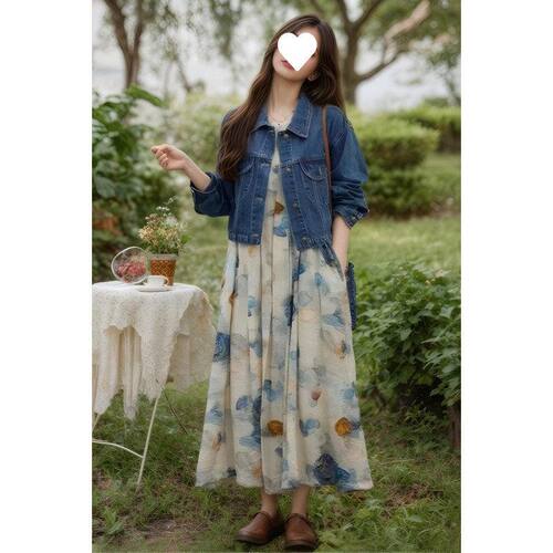 装碎花连衣裙新款香风温柔女装