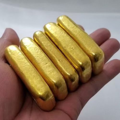 假金条北欧仿金金条可融化二次塑型颜色不变 火烧冷却后颜色不变