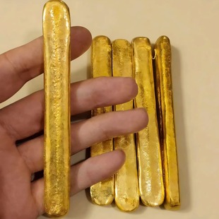 矿石金仿金金条孟加拉赤金沙金火烧可融化不变色能二次塑形材料