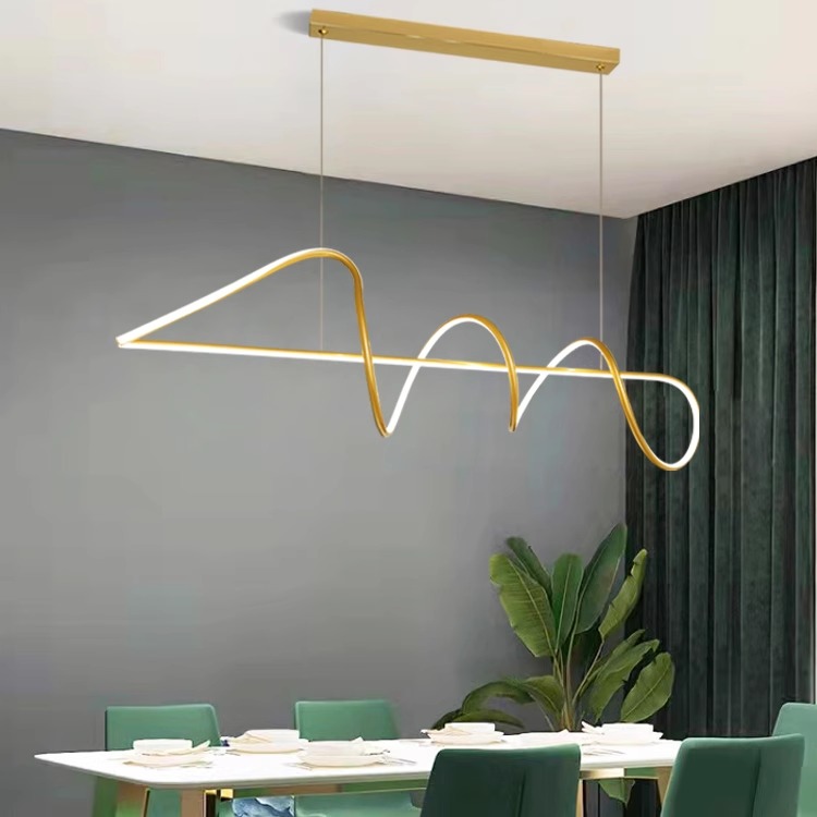 极简设计师长条餐厅吊灯