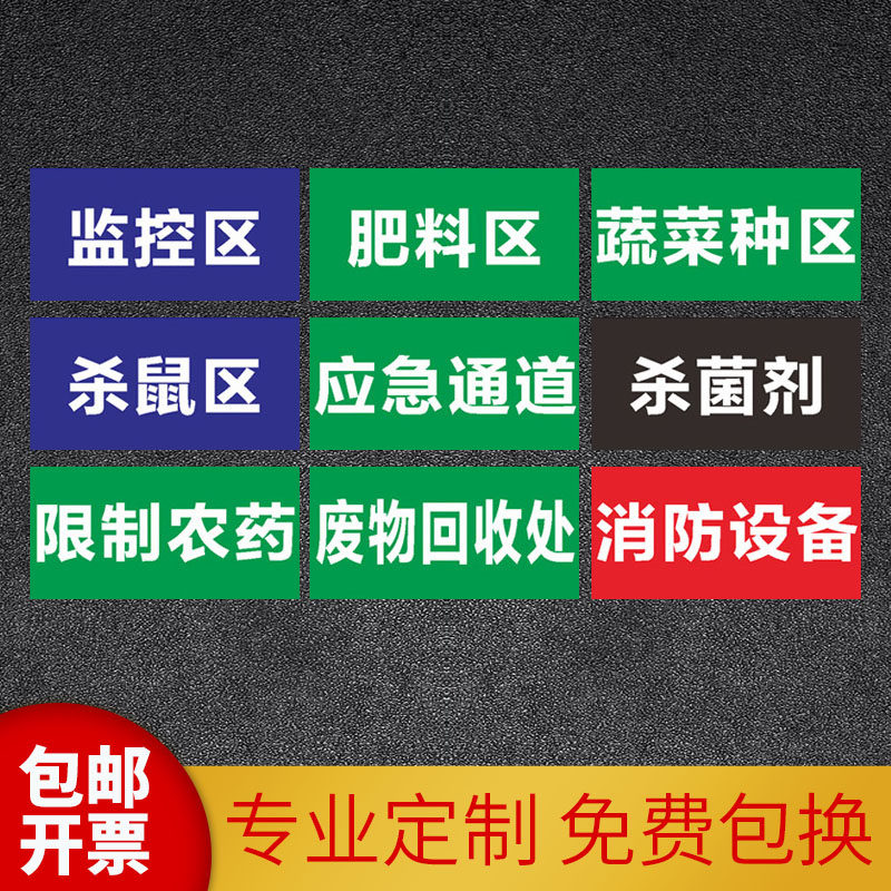 农药有毒分类牌区域安全标示标识牌安全操作管理规范规程规章制度宣传
