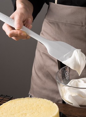 日本进口cakeland硅胶刮刀钢芯一体成型大号耐高温食品级奶油抹刀