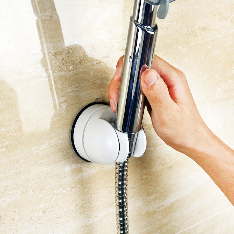 韩国家用花洒可调节支架吸盘免打孔无痕淋浴头底座浴室喷头固定器