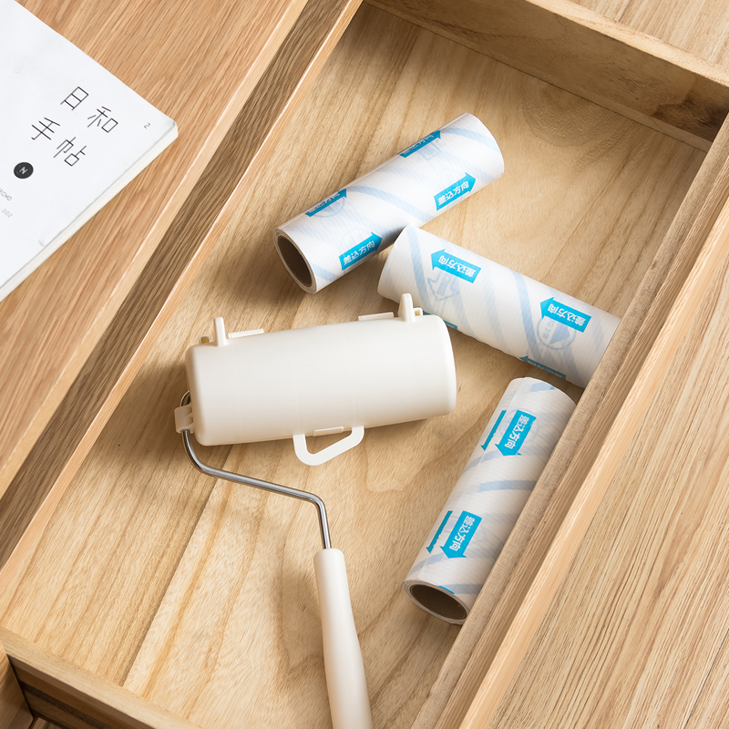 日本lec粘毛器滚筒粘毛滚卷纸
