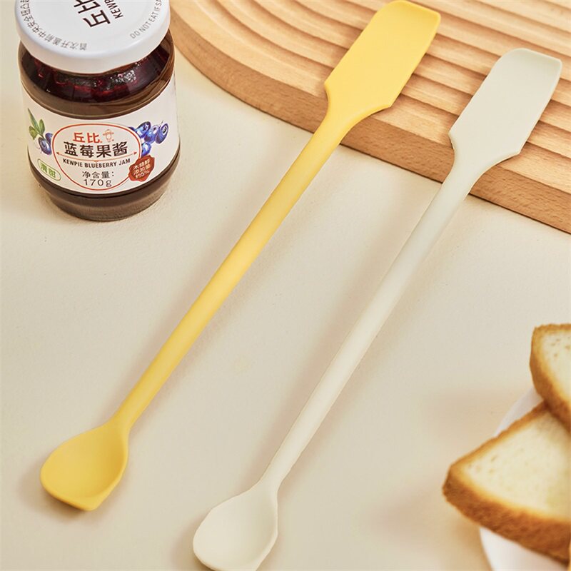 硅胶刮刀抹酱刀果酱挖勺食品级耐高温烘焙奶油刀双头一体式刮勺