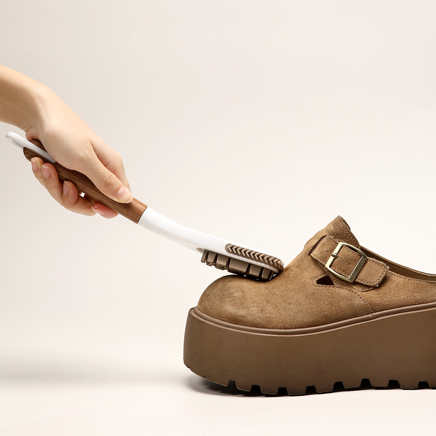 麂皮鞋刷绒面翻毛皮去污橡皮擦生胶片擦鞋刷子勃肯鞋专用洗鞋神器