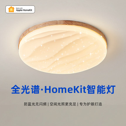 支持Siri苹果homekit智能吸顶灯全光谱北欧日式客厅卧室书房灯具