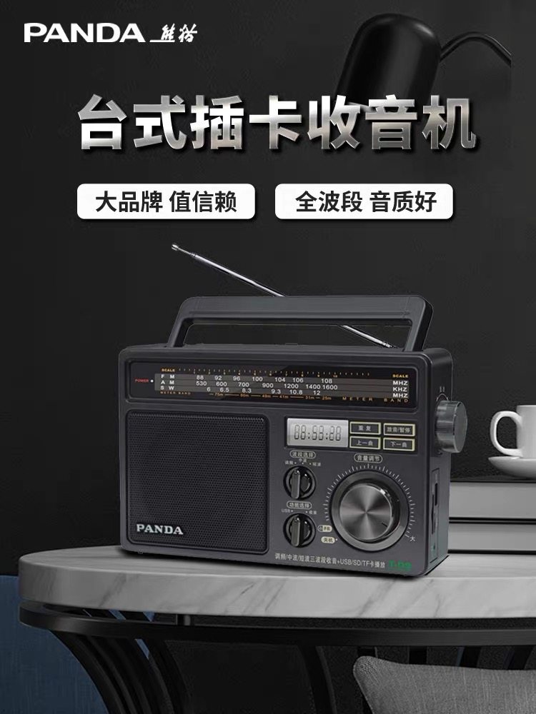 Panda T-09 portativ radio MP3 pleyer və dinamik