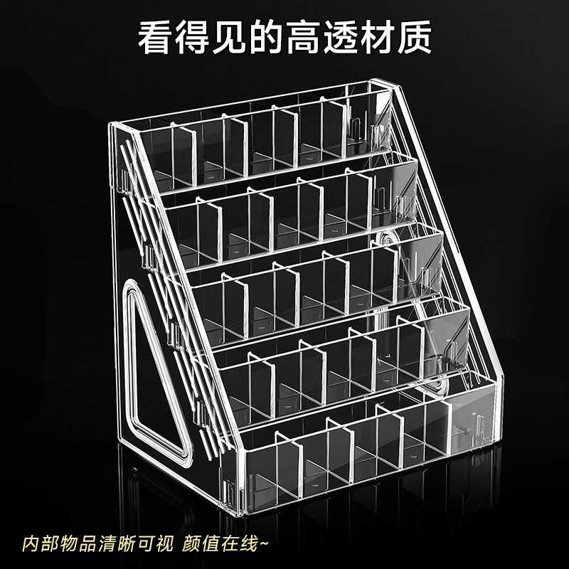 笔架水彩笔大容量亚克力分格笔筒