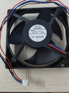 冰箱配件12537JE-15Q-BU 12CM 15V 0.21A 4线温控散热风扇