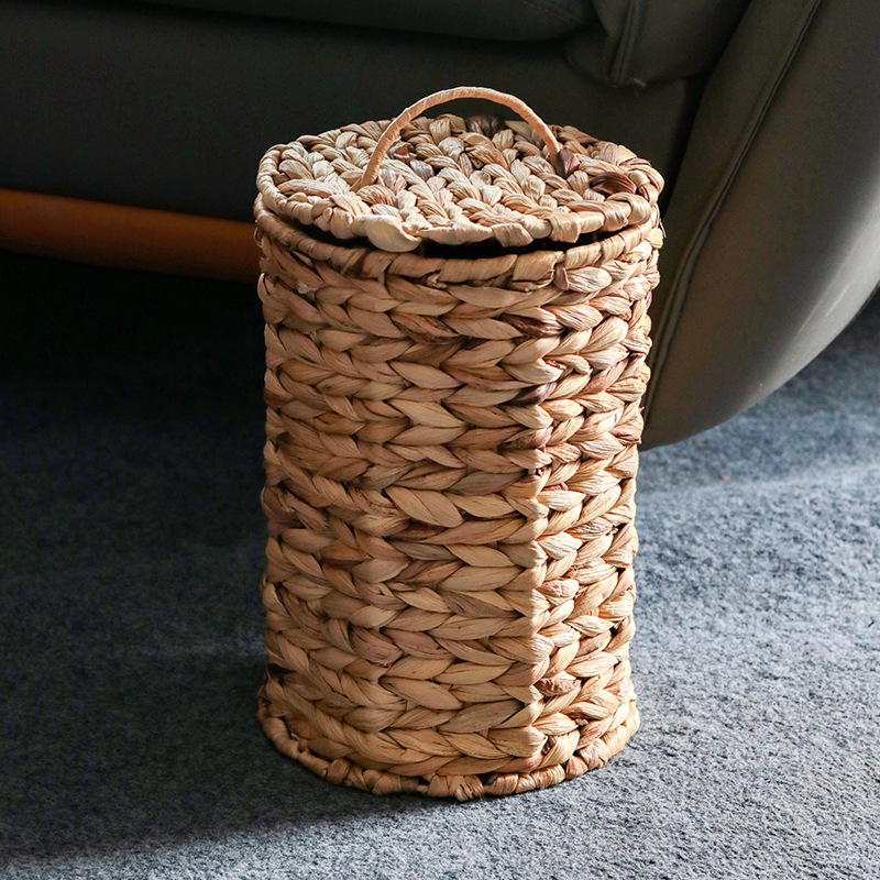 热销田园风葫芦草手工编织桶桌