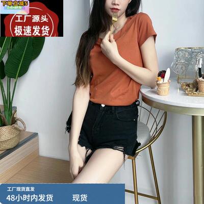 黑色阔腿牛仔短裤女夏季薄款超火女短裤时尚百搭ins潮宽松显腿长