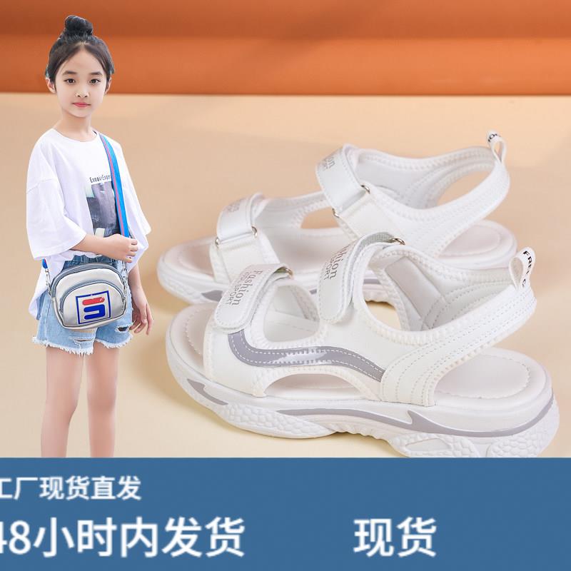 女大童凉鞋女款2026新款夏季外穿女孩初中高中学生夏天运动沙滩鞋图片