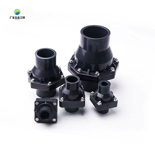 化工深灰色止回阀翻板式横装管