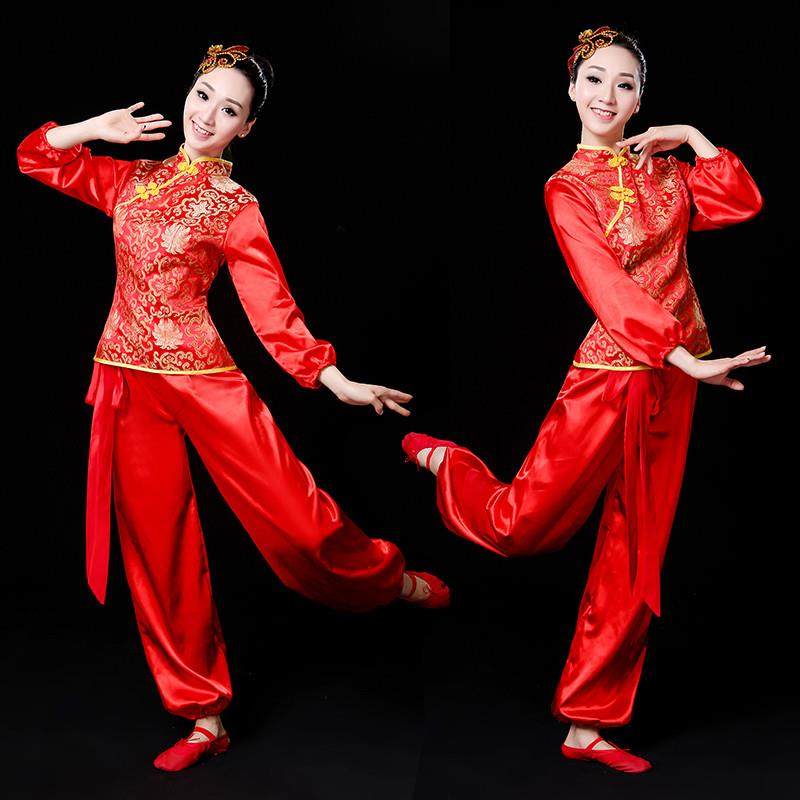 打鼓服演出服女2025新款中国风舞龙舞狮腰鼓舞扇子舞蹈服装成人夏,女装/女士精品,民族服装/舞台装,淘宝优惠券,粉丝福利购,淘宝优惠卷