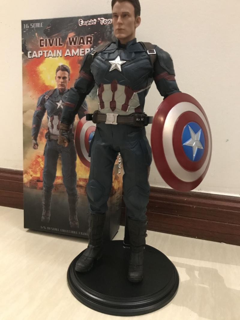 电影周边复仇者联盟美队3内战Captain America12寸美国队长手办