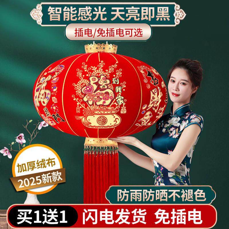 2025新款大红灯笼阳台中国风门前春节新年装饰过年大门口吊灯挂饰