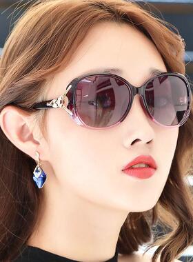 太阳镜女士防紫外线2025年新款偏光墨镜女韩版潮圆脸大脸显瘦眼镜