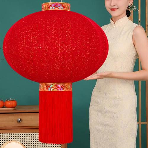 大门口结婚新年新款全红满天星阳台单位厂企春节过年大红灯笼挂饰