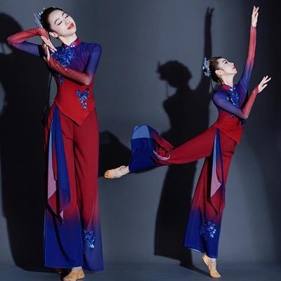 胶州秧歌服演出服女2025新款飘逸中国民族风伞舞扇子艺考表演服装