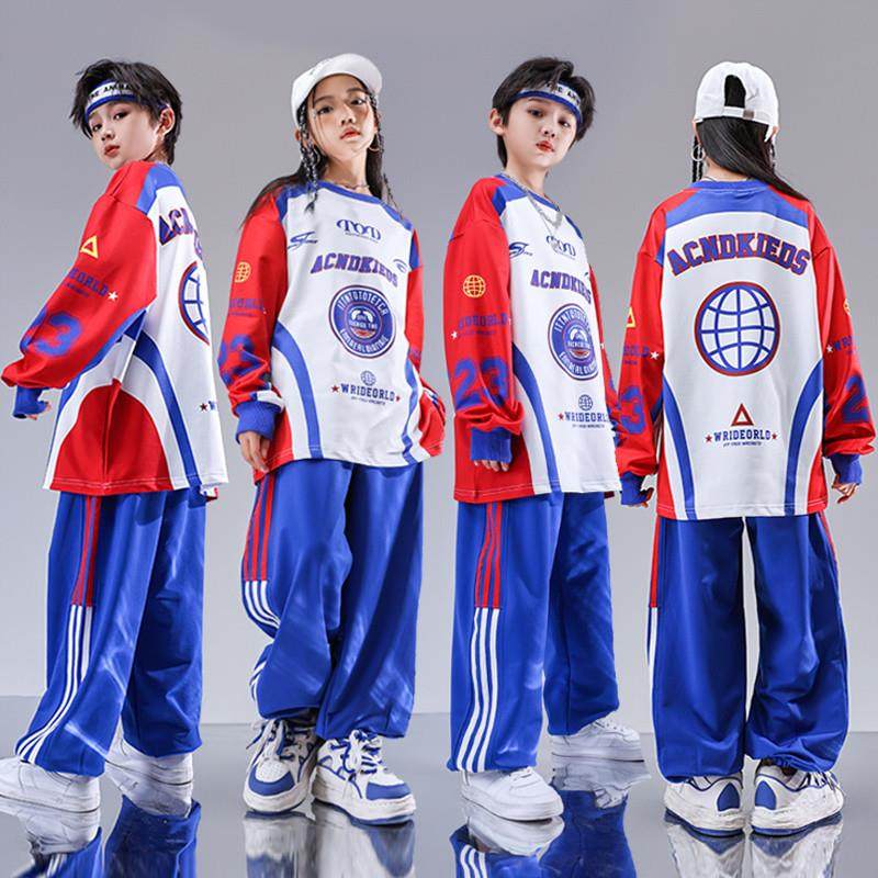 街舞儿童潮服小学生运动会服装班服棒球服套装少儿架子鼓演出服男
