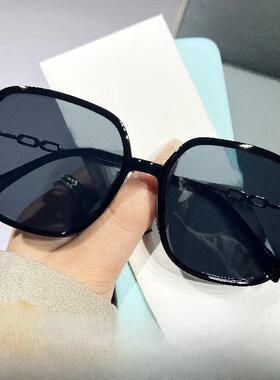 覆古大黑框防紫外线露脸小太阳镜网红女性端网红风格女性太阳镜