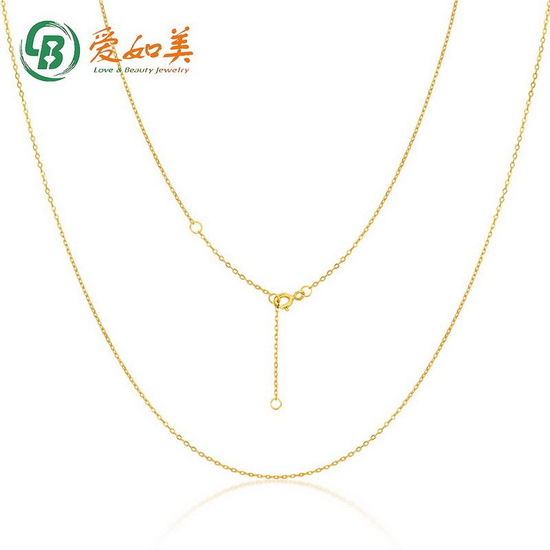 配链锁骨链可调节长短S925银渡18K金PT950铂金项链真金电镀吊坠