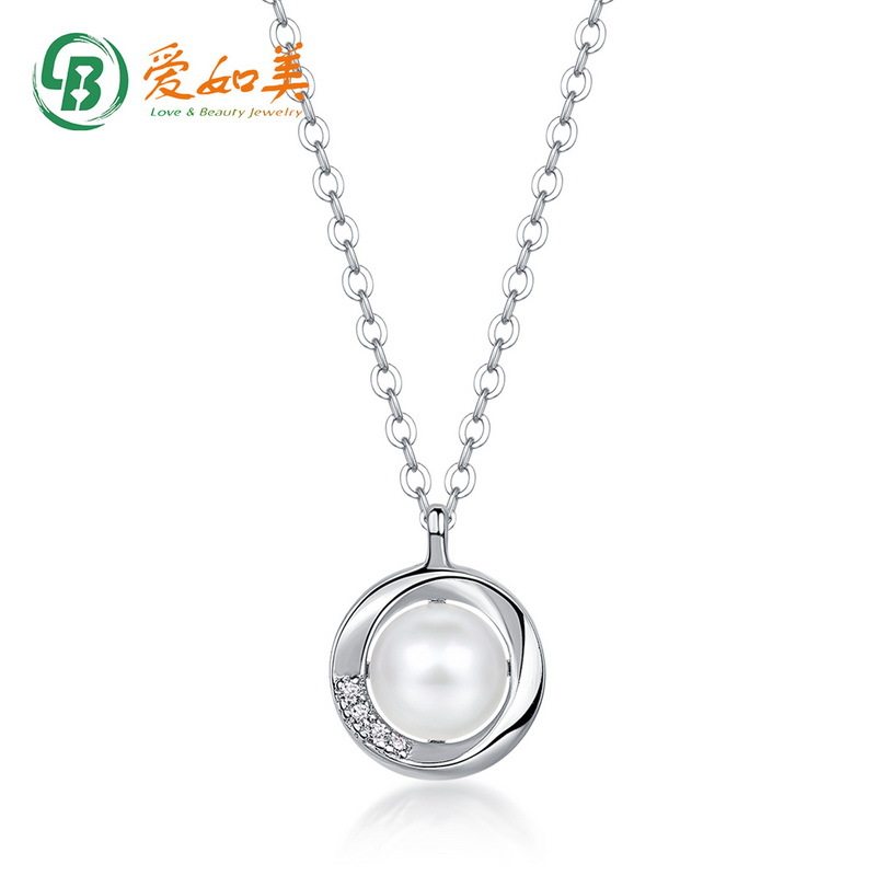 天然淡水珍珠银吊坠锁骨链网红潮流S925银渡18K金PT950铂金项链女