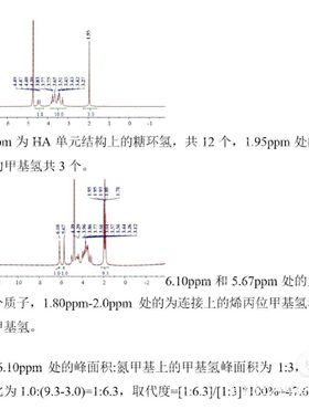 核磁波谱解析(H谱，C谱，DEPT谱，HMBC谱，HSQC谱等二维谱图）