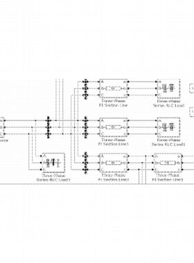 小电流系统单相接地故障选线彷真模型 matlab  simulink