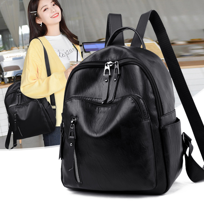 女士百搭潮休闲超火旅行双肩包