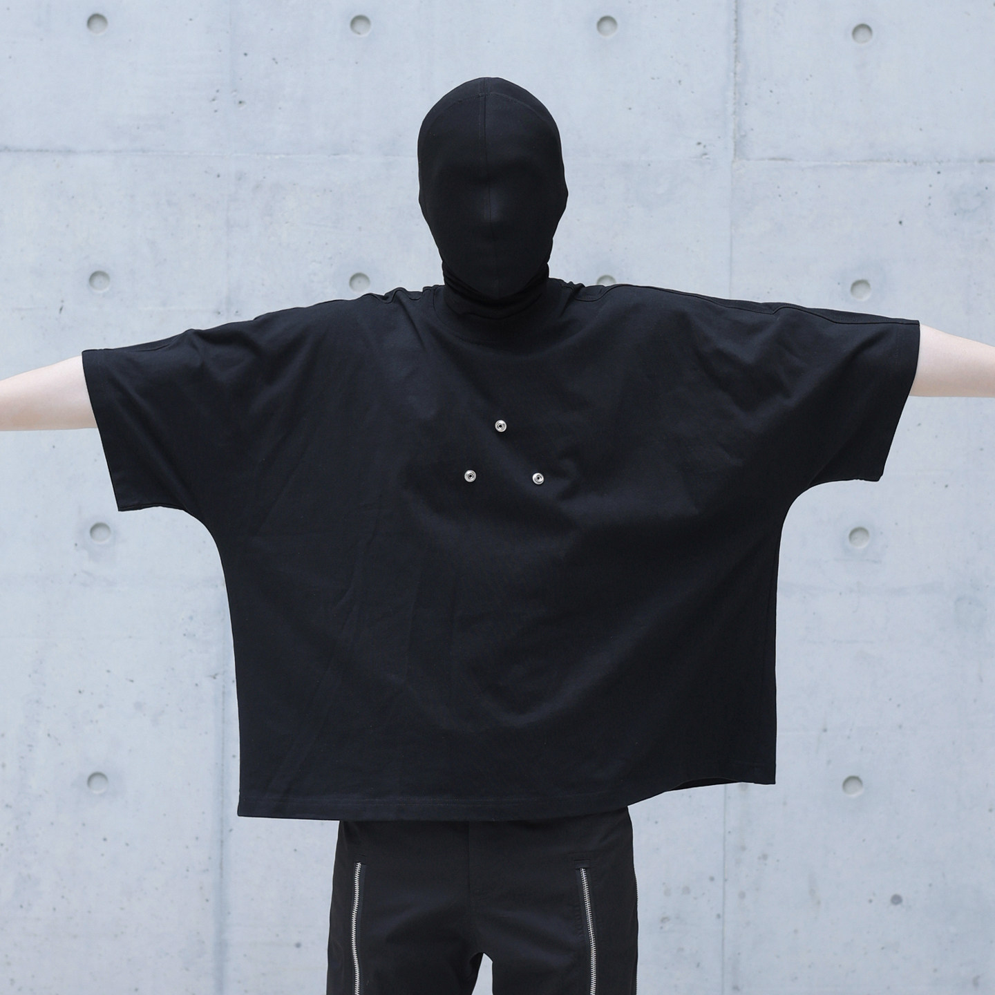 短宽五分袖280克纯棉凉感冰皮T恤