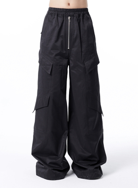 CHRYSOMALLON四口袋休闲裤男高街嘻哈潮流宽松直筒阔腿opium长裤