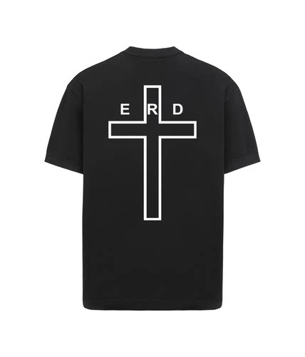 ERD忧郁的富二代十字架字母短袖纯棉宽松cleanfit高街重磅半袖T恤