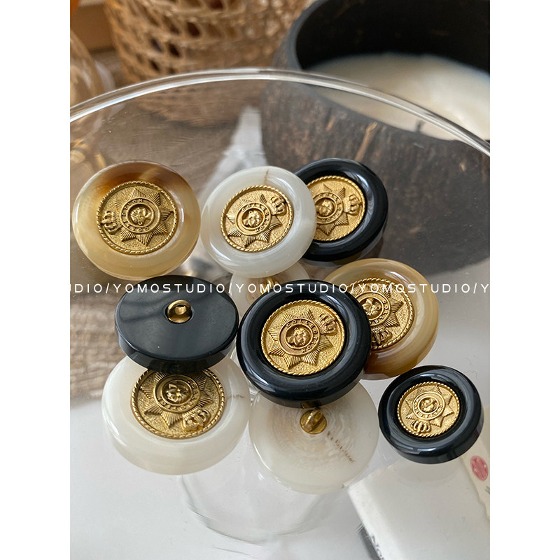 欧美小香风高档金属服装纽扣