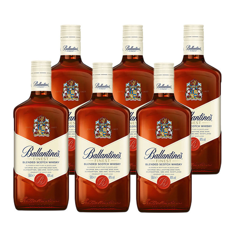 Ballantine's 百龄坛特醇威士忌 进口洋酒500ml 6瓶装 一瓶一码