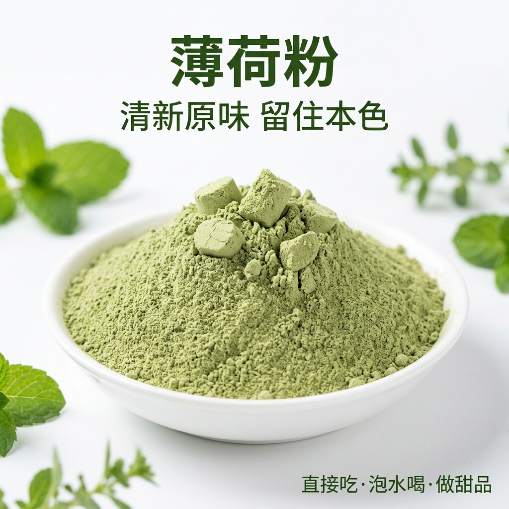 薄荷粉超细食用级 清凉薄荷味烘焙调色饮品冲饮 糕点甜品奶茶调味