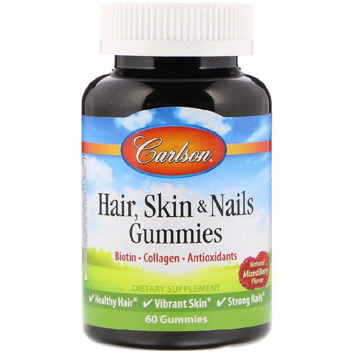 美国品牌Carlson Labs 头发、皮肤&指甲营养软糖 60颗