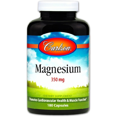 美国品牌Carlson Labs 矿物质/镁 350毫克/180粒