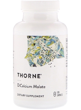 美国品牌Thorne Research 苹果酸钙 120粒