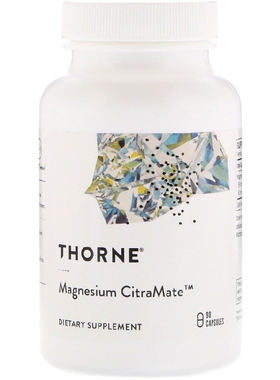 美国品牌Thorne Research 柠檬酸镁/苹果酸镁 心血管保养 90粒
