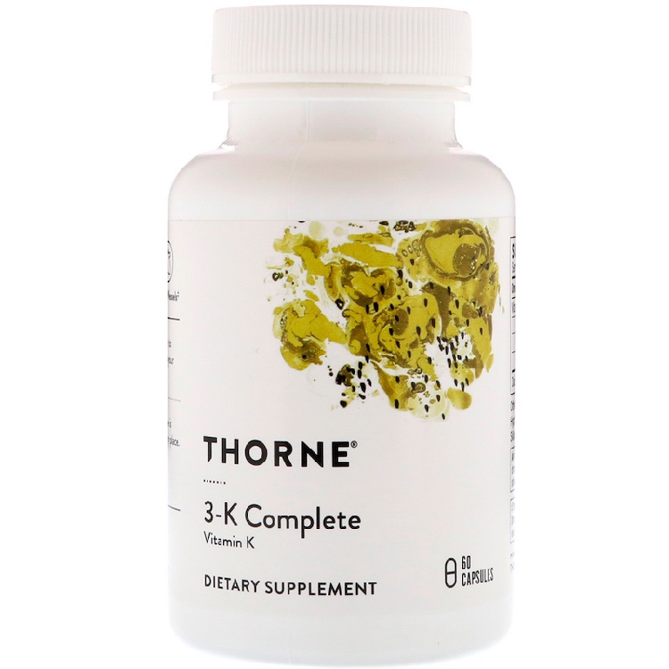 美国品牌Thorne Research 维生素K1/K2(MK4/MK7)骨骼/心血管 60粒