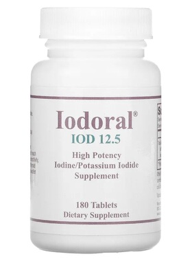 美国品牌Optimox Corporation 碘/碘化钾Iodoral 12.5mg/180片