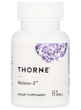 美国品牌Thorne Research 美乐通/褪黑素Melaton-3 60粒