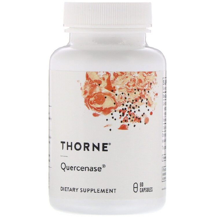 美国品牌Thorne Research 槲皮素/凤梨酵素(菠萝蛋白酶) 60粒