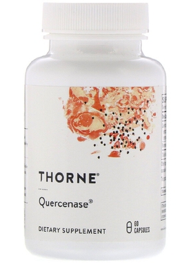 美国品牌Thorne Research 槲皮素/凤梨酵素(菠萝蛋白酶) 60粒