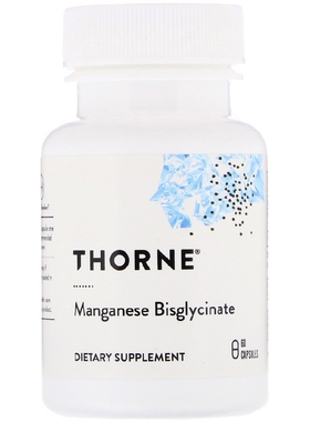 美国品牌Thorne Research 甘氨酸锰 肌腱保养 60粒