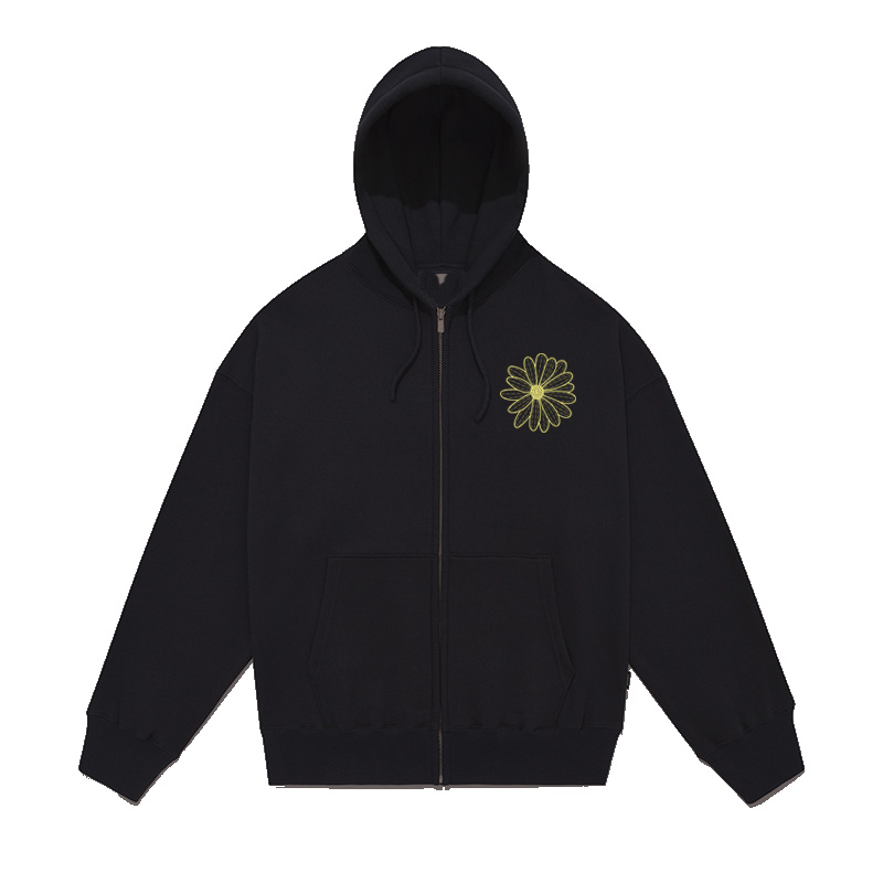 正常宽松纯棉通勤小雏菊印花