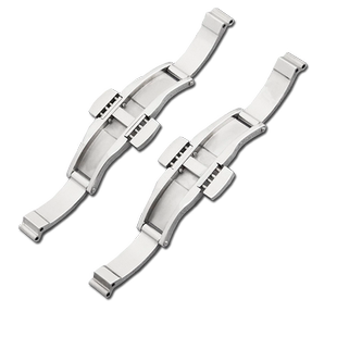 适配天梭钢带表扣1853手表零部件蝴蝶扣力洛克钢带表链卡扣配件