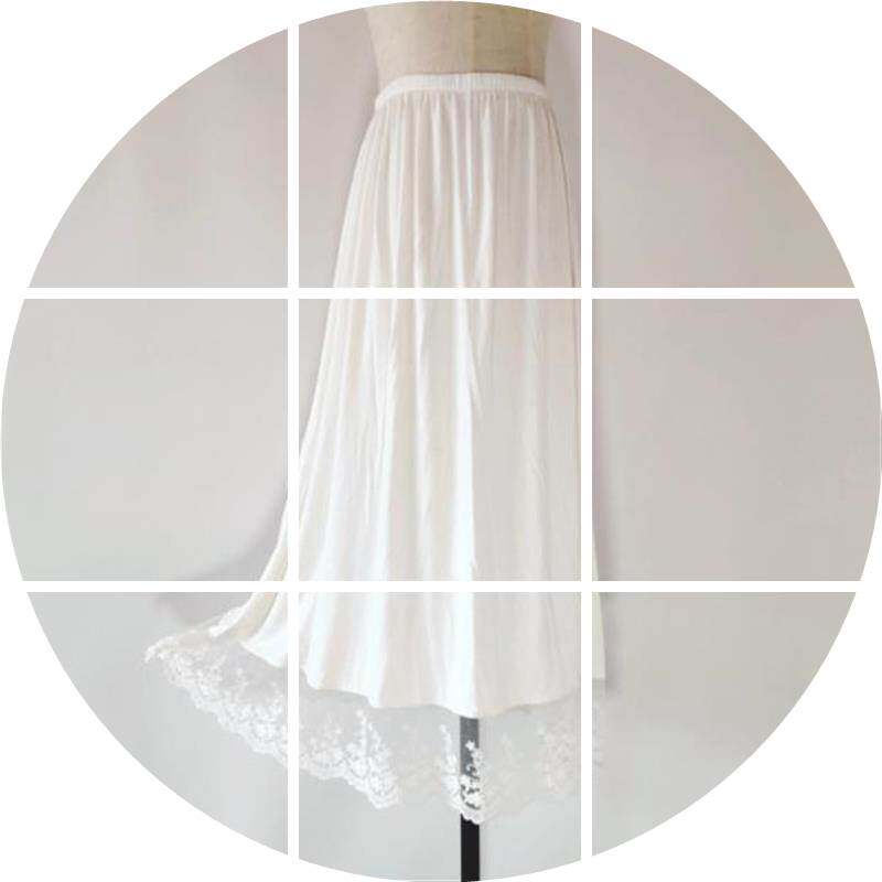 汉服衬裙打底防透半身下裙 蕾丝齐腰襦裙中裙马面裙内衬内搭加长|ruв категории Женская одежда, юбка - от Buy2taobao.com для оказания профессиональной услуги покупки агента Taobao